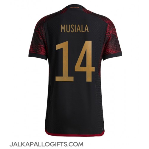 Saksa Jamal Musiala #14 Vieraspaita MM-kisat 2022 Lyhythihainen